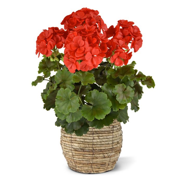 Kunst Geranium PL XL 40cm -rood - UV bestendig