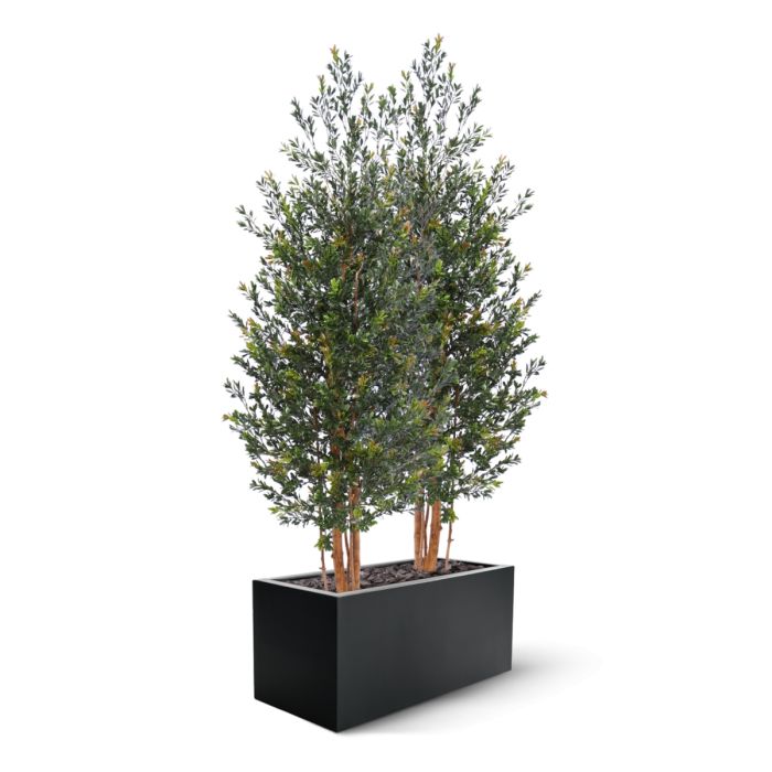 Kunst Buxus Haagplant 165cm Groen/rood