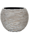 Capi Nature Rib - Vase Ball - Ivory - 25 cm