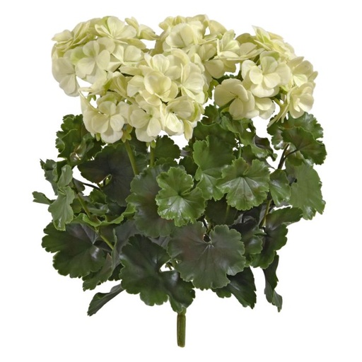 Kunst Geranium PL XL 40cm -creme - UV bestendig