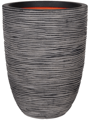 Capi Nature Rib NL - Vase Elegant Low - Anthracite - 58 cm