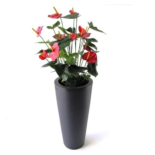 Anthurium deluxe kunstplant 80cm - rood