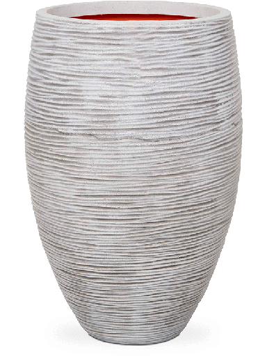 [3-6CAPTIV26] Capi Nature Rib NL - Vase Elegant Deluxe - Ivory - 58 cm