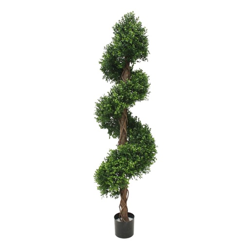 [1-138317UV] Buxus deluxe spiraal kunstplant 170cm - UV bestendig