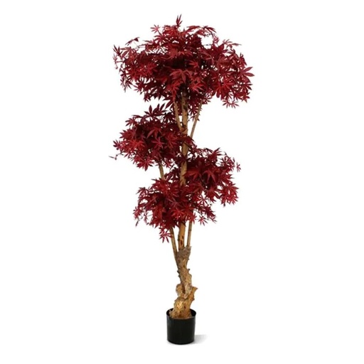 [1-153318] Acer Bonsai deluxe kunstboom 170cm - burgundy