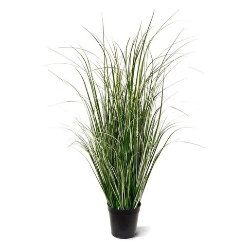 [1-410908] Kunst Rietgras plant 80cm - groen/crème